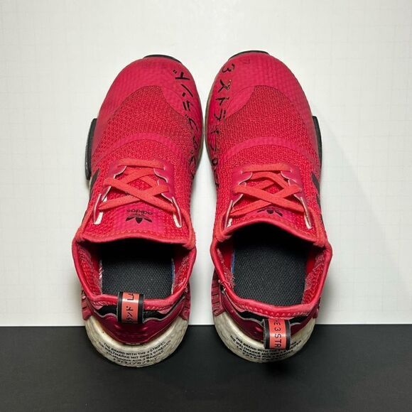 Girls ADIDAS NMD R1 Pink Athletic Shoes / Size 3 - Picture 6 of 10